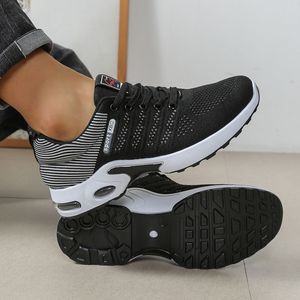 Aslipper SA9308 Men's Breathable Light Casual Running <b>Shoes</b> Summer Soft Sole Sneakers Lace-Up Mesh Lining <b>Height</b> <b>Increasing</b> PVC - Product Image 2