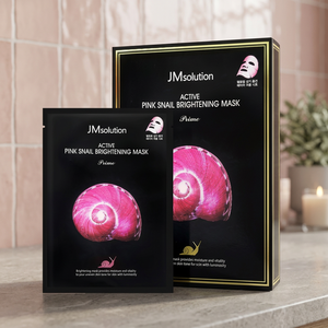 Jmsolution มาสก์มาสก์หน้าหอยทากสีชมพูแบบแอคทีฟทำจากเกาหลีขายดี - Product Image 2