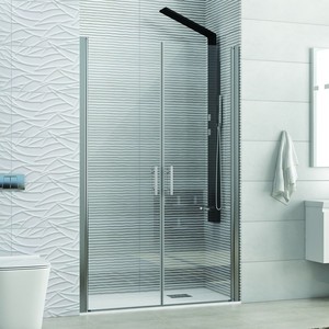 Box Doccia Moderno 155-160cm con 2 Porte in Vetro Trasparente 6mm e Telaio in Acciaio Inox per Hotel e Ville - KS2800 Saloon Kamalu - Product Image 3