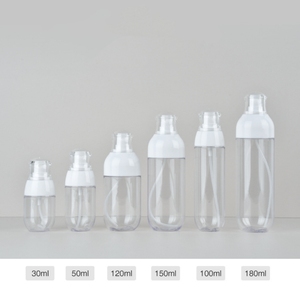 Venta caliente Cear Plastic 30ml 50ml 100mL 120ml 150ml Botellas vacías de spray de tóner Cosméticos Esencia Loción Prensa Embalaje - Product Image 6