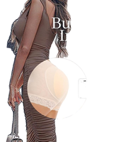 Culotte de levage de fesses short de forme en dentelle coussin éponge façonnage grande taille hanche façonnage fesses rembourré Shaper culotte pour les femmes