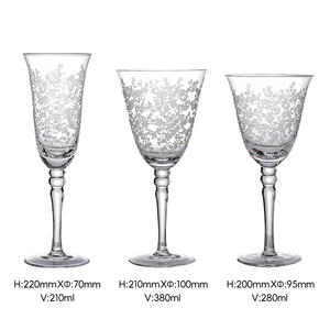 パーソナライズ透明高級シャンパングラスフルートクリスタルワイングラスセットバルクゴブレット赤ワイングラス結婚式用 - Product Image 6