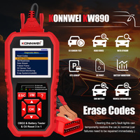KONNWEI KW870 KW880 KW890 Probador de Baterías de Coche de 12V, Herramienta de Diagnóstico Automotriz 3 en 1, Escáner OBD2, Lector de Códigos, Compatible con OLIVER