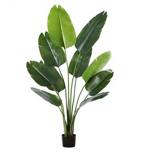 Nouvelle Plante Artificielle Verte Très Vendue : Arbre du Paradis, <span class=keywords><strong>Bananier</strong></span> du Voyageur en Pot, Plante de Mariage en Plastique, Écologique, Durable et Moderne - Product Image 1