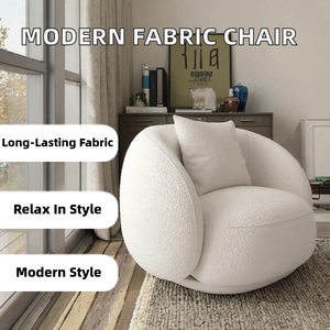 Sillón Individual de Tela Moderno y Duradero, con Patas de Madera, para Sala de Estar, Salón y Uso en Hoteles, Silla de Descanso, Superventas - Product Image 2