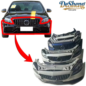 En stock et prêt à être expédié. Pour Mercedes-Benz <span class=keywords><strong>AMG</strong></span> C63, W205, pare-chocs avant, phares LED, grilles, radiateurs, ailes, qualité supérieure. - Product Image 1
