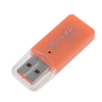 USB 2.0 Pembaca Kartu TF, Pembaca Kartu Memori Flash Universal, Adaptor Mini Portabel untuk Komputer Laptop Warna Acak