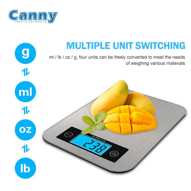 Incluye Acero inoxidable Digital de cocina escala CK652
