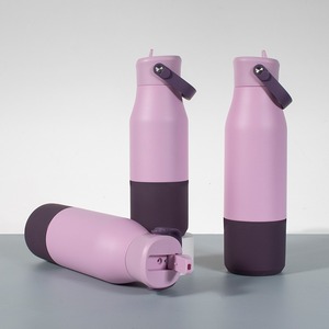 Botella de agua Silverjet de acero inoxidable de 400ml, 700ml, 900ml, aislada al vacío, térmica, para gimnasio, oficina, regalo. - Product Image 4