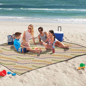 60X80in Aloha Hawaii Handbags Outdoor Picnic Beach <b>Mat</b> Puakenikeni Custom Design <b>Camping</b> Blanket for Beach - Product Image 5