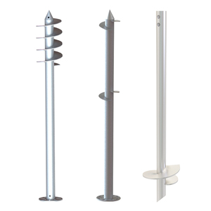 UISOLAR - Tornillo <span class=keywords><strong>de</strong></span> Anclaje para Suelo <span class=keywords><strong>de</strong></span> Acero Galvanizado en Caliente <span class=keywords><strong>de</strong></span> Fácil Instalación para Sistemas <span class=keywords><strong>de</strong></span> Cimentación <span class=keywords><strong>de</strong></span> Estructuras Solares - Product Image 2