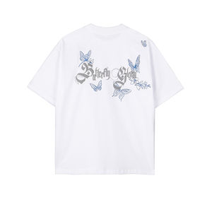 TKAN 117, ropa de talla grande para hombre, camiseta de calle con estampado gráfico bordado, Camiseta de algodón pesado, camiseta personalizada de gran tamaño - Product Image 2