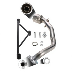 Soporte de Sección Media para Escape de Scooter GY6 125, Color Gris Acero, para Modificación de Motocicletas - Product Image 3