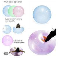 Balle à bulles d'eau 47 ''pour adultes Balle en caoutchouc souple de plage gonflable géante pour fête en plein air