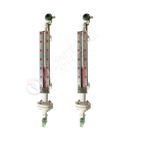 Jauge de niveau magnétique anti-corrosion en PP, PPH, UPVC, PVC, PTFE, acier inoxydable, indicateur de débit à clapet, instruments de mesure de niveau
