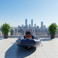 Bateau pneumatique à grande vitesse RIB390C personnalisé pour 5 personnes, en PVC/HYPALON de 1,2 mm, pour la plongée, le canoë et la pêche