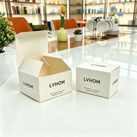 Boîte d'emballage en carton écologique personnalisée de luxe avec logo imprimé, design pliable doublé d'éponge pour nettoyant visage haut de gamme