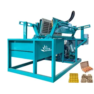 Máquina de fabricación de bandeja de papel para huevos, máquina de fabricación de bandeja de cartón con instalación y pieza de repuesto