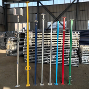 Poteau de support réglable en acier pour échafaudage de construction, prix usine, vérin de poteau en acier galvanisé, support de coffrage - Product Image 4