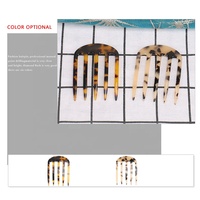 Frauen Kämme Seiten clips Cellulose acetat Schildkröte Farbe 4 Zähne Haar kämme Insert Style Kämme Clip Geeignet für Pferdes chwänze