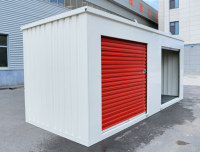 Conteneur de rangement modulaire personnalisé et détachable, préfabriqué en kit, pour petite entrepôt-garage