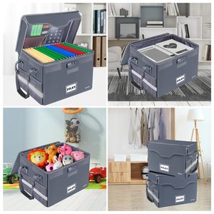 Xách tay nhiều lớp chống cháy hộp tập tin với dây kéo đóng cửa không thấm nước túi tài liệu tổ chức du lịch lưu trữ giấy tờ tài liệu - Product Image 4