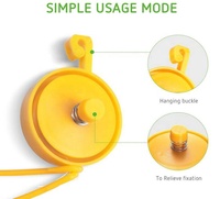 Yoyo rétractable pour plantes avec butée, système hydroponique, support de suspension rétractable pour la culture en tente de jardin