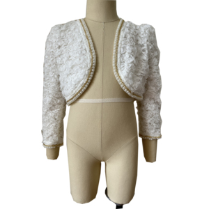 Vêtements pour filles, veste boléro à manches longues, haut court, cardigan, tenue assortie pour fête, robe pour <span class=keywords><strong>fille</strong></span>, manteaux, printemps ou été personnalisés - Product Image 1