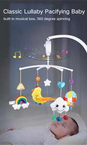 Jollybaby — <span class=keywords><strong>mobile</strong></span> costume de berceau pour bébés, jouet musical et étroit, avec support pour enfants de crèche, berceuses - Product Image 5