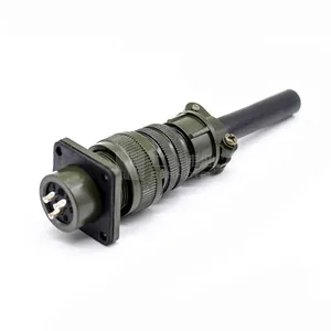 Hot Sale Mil-5015 Male And Female Elbow Round Tube Rca Connector 4 Pin Waterproof Battery Connectors