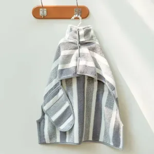 Quick Drying <strong>Dog</strong> Bathrobe Super Absorbent Pet <strong>Dressing</strong> <strong>Gown</strong>, Adjustable Belly Band, Super Soft Striped Craftsmanship Towel - Product Image 6