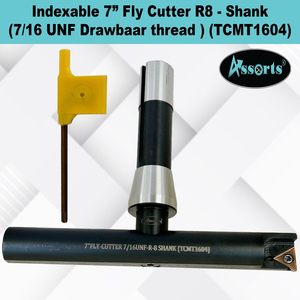 Assorts 7 Fly Cutter 7/16 Unf R8 Shank Indexable Face Milling Cutter For Cnc <b>Machining</b> Center - Product Image 2