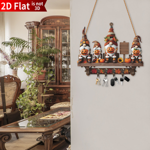 Mùa Thu Tạ Ơn Bằng Gỗ Key Holder 4 Hooks Treo Tường Trang Trí Nội Thất Với Có Thể Tháo Rời Thiết Kế Công Cụ Cho Thuận Tiện Quản Lý Chìa Khóa - Product Image 4