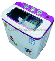 Efficient Twin Tub Semi-automatic Washing Machine Plastic Housing Household Washer for Small Home Use Sale