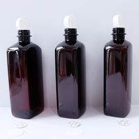 Expédition rapide, flacon en plastique ARCH de 16 oz de forme nouvelle de la marque Tris, vide, pour solution orale pharmaceutique, avec bouchon à vis et étiquettes Tris violettes