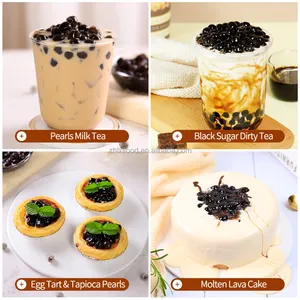 1kg Wholesale High Quality Taiwan Flavor Bubble Tea Ingredients Boba Tapioca Pearls