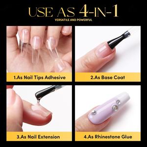 JTING Nuevo Gel Constructor 4 en 1 Transparente, Base para Uñas, Puntas de Uñas, Pegamento Gelx, Esmalte de Uñas en Gel, Libre de TPO/Hema, OEM - Product Image 3