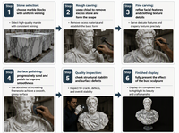Buste masculin romain sculpté à la main en marbre naturel personnalisé pour la décoration intérieure de villa, de hall ou de galerie