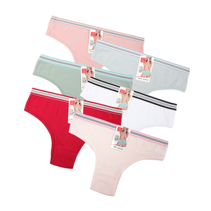 UOKIN-tangas de algodón para mujer, <span class=keywords><strong>bragas</strong></span> de tiro medio, cintura elástica, tanga sexy, <span class=keywords><strong>bikini</strong></span> brasileño, A3185 - Product Image 5