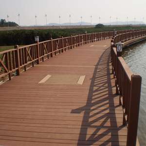 Современный WPC 3D тисненый настил новая технология веранда сплошная уличная терраса пол водонепроницаемый WPC композитный настил - Product Image 3