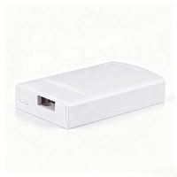 Boîtier de terminaison fibre optique mural intérieur 2 cœurs FTTH Mini NAP avec adaptateur SC Duplex pour réseau FTTR