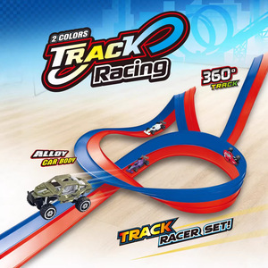 Voiture de course en alliage pour enfants, circuit à 360 degrés, fonctionnement par friction, pour enfants de 4 à 7 ans - Product Image 1