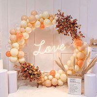 1M - 2.5M Support de fond rond anneau de fer en métal couronne de ballons cercle d'arc pour décorations de fête de mariage