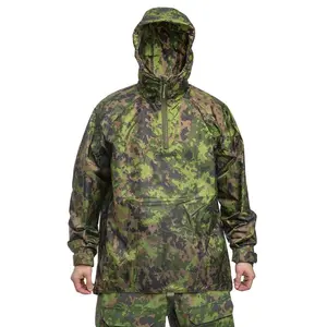 轻质户外男士防水迷彩雨衣防风透气可包装狩猎夹克夹克