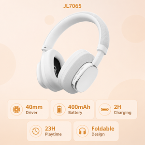 <span class=keywords><strong>Casque</strong></span> sans fil pliable supra-auriculaire avec annulation active du bruit, prise en charge AAC, audio HD <span class=keywords><strong>de</strong></span> qualité DJ pour appels mobiles - Product Image 4