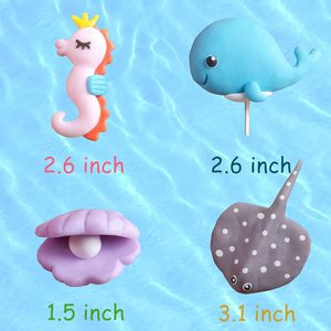 10 piezas <span class=keywords><strong>de</strong></span> bajo el tema del <span class=keywords><strong>mar</strong></span> Cupcake Topper algas pulpo caballito <span class=keywords><strong>de</strong></span> <span class=keywords><strong>mar</strong></span> delfín naranja pez tropical pastel Topper conjunto para hornear - Product Image 4