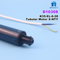 Motor Tubular AC WiFi Tuya 35mm K35-EL-6-28 X-NTY, Kontrol Suara via Aplikasi, Alexa, Google Home, Roller Shutter Elektronik, Limit Senyap, OEM