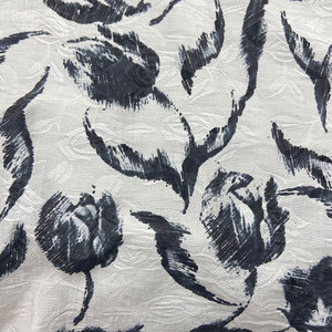 <span class=keywords><strong>Tissu</strong></span> jacquard pour robe, 80% lyocell 20% nylon 79gsm léger et doux avec imprimé d'<span class=keywords><strong>étamine</strong></span> noire - Product Image 2