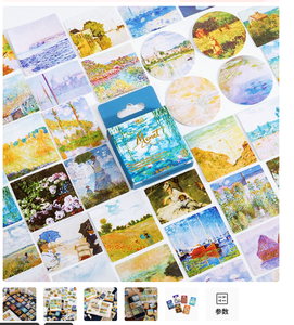 46 autocollants/boîte, série Fleurs Magnifiques, <span class=keywords><strong>mini</strong></span>-stickers décoratifs DIY, adhésifs pour albums et journaux, cadeaux promotionnels en papier - Product Image 4