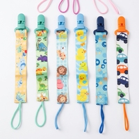 6 attaches-sucettes pour bébé, clips de fixation pour sucettes, chaînes porte-sucettes, accessoires essentiels pour bébés garçons et filles
